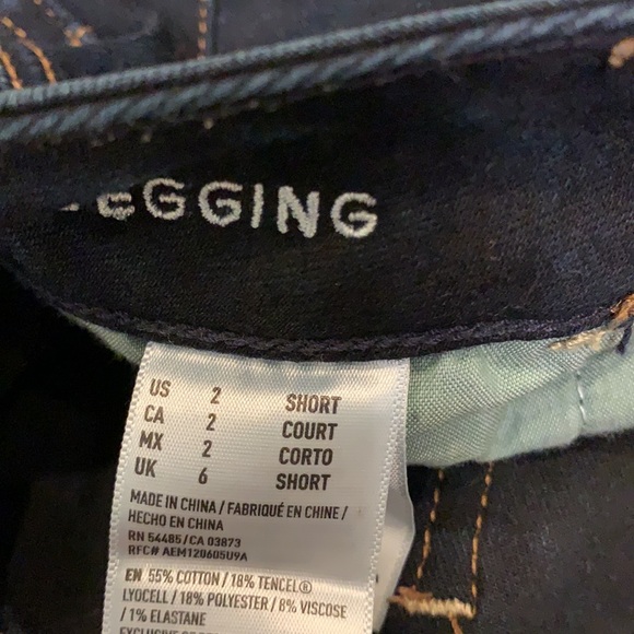 American Eagle super stretchy Jean leggings size 2 - Picture 5 of 5